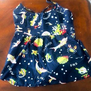 J. Crew Hawaiian themed top